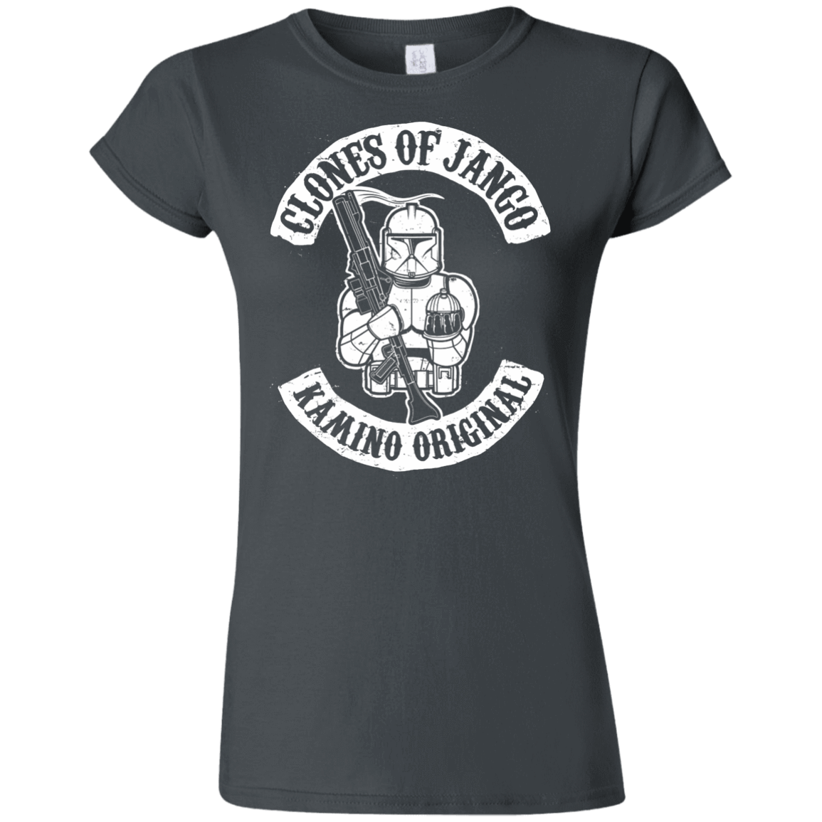 T-Shirts Charcoal / S Clones of Jango Junior Slimmer-Fit T-Shirt