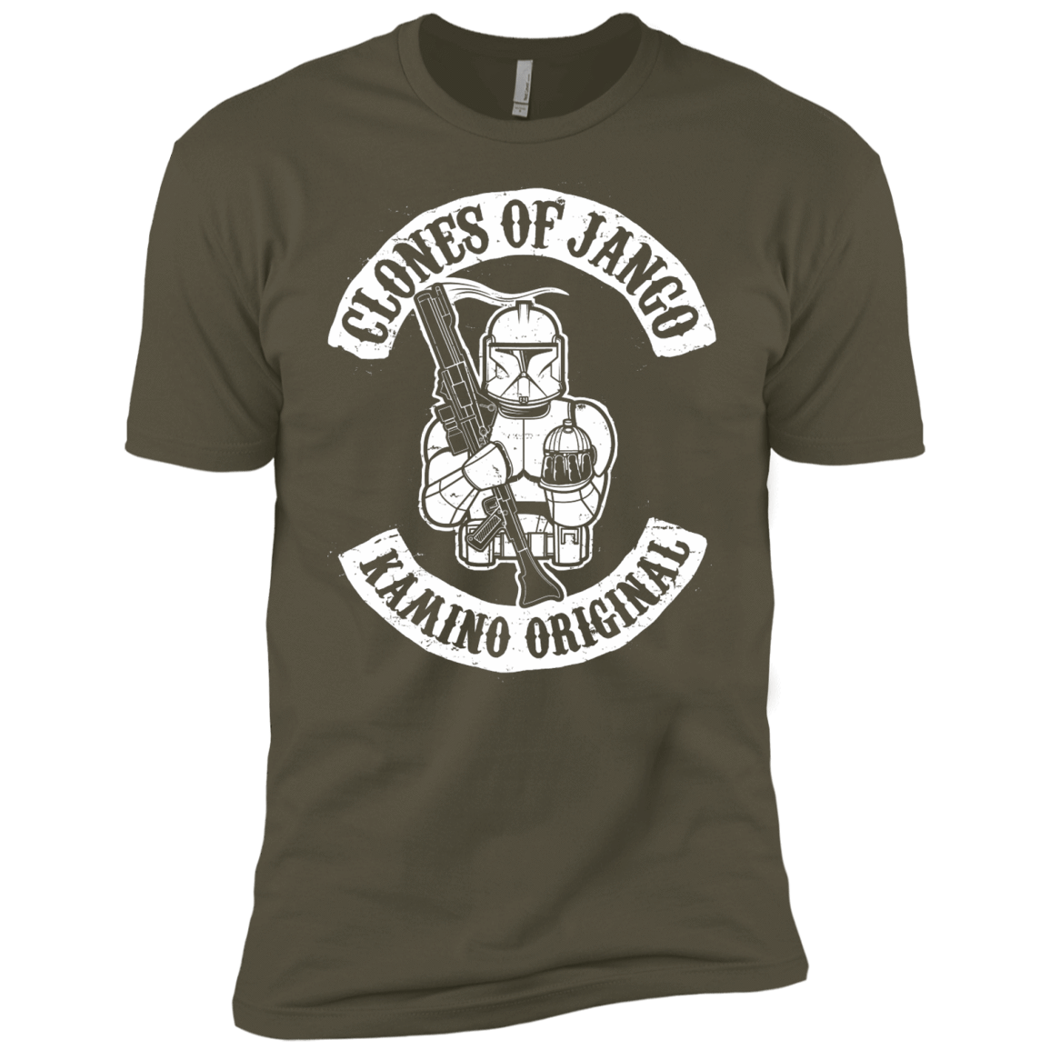 T-Shirts Military Green / X-Small Clones of Jango Men's Premium T-Shirt