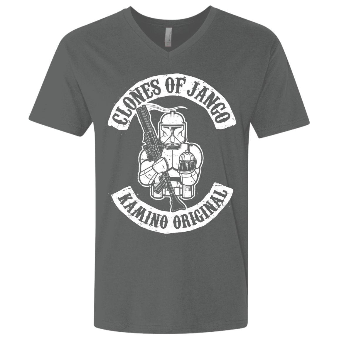 T-Shirts Heavy Metal / X-Small Clones of Jango Men's Premium V-Neck