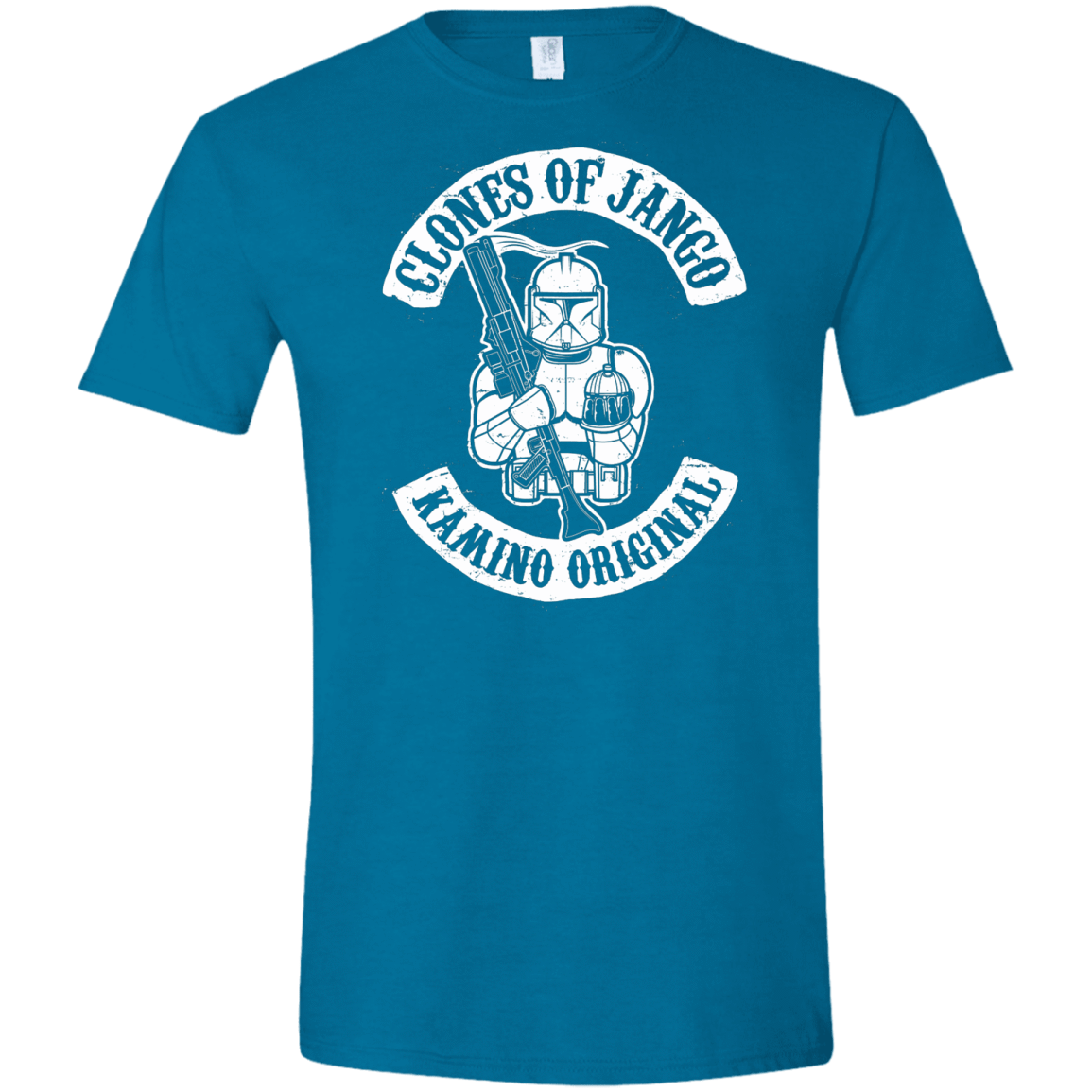 T-Shirts Antique Sapphire / S Clones of Jango Men's Semi-Fitted Softstyle