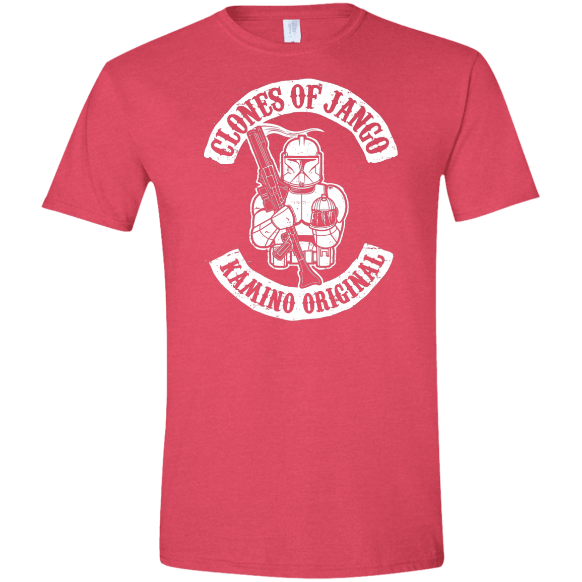 T-Shirts Heather Red / S Clones of Jango Men's Semi-Fitted Softstyle