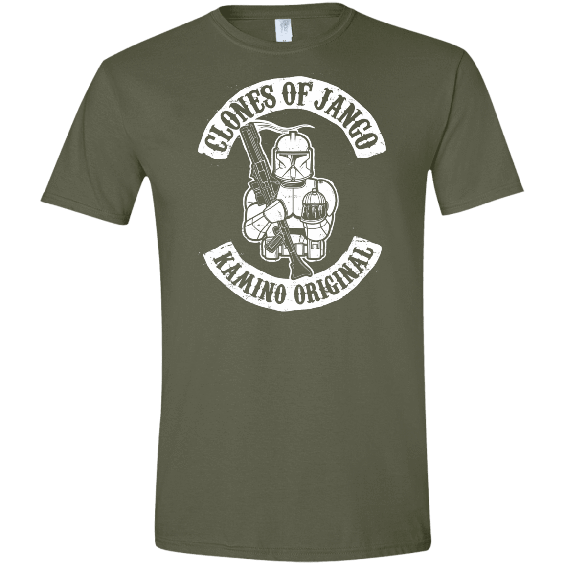 T-Shirts Military Green / S Clones of Jango Men's Semi-Fitted Softstyle