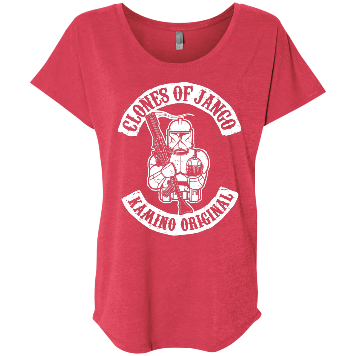 T-Shirts Vintage Red / X-Small Clones of Jango Triblend Dolman Sleeve