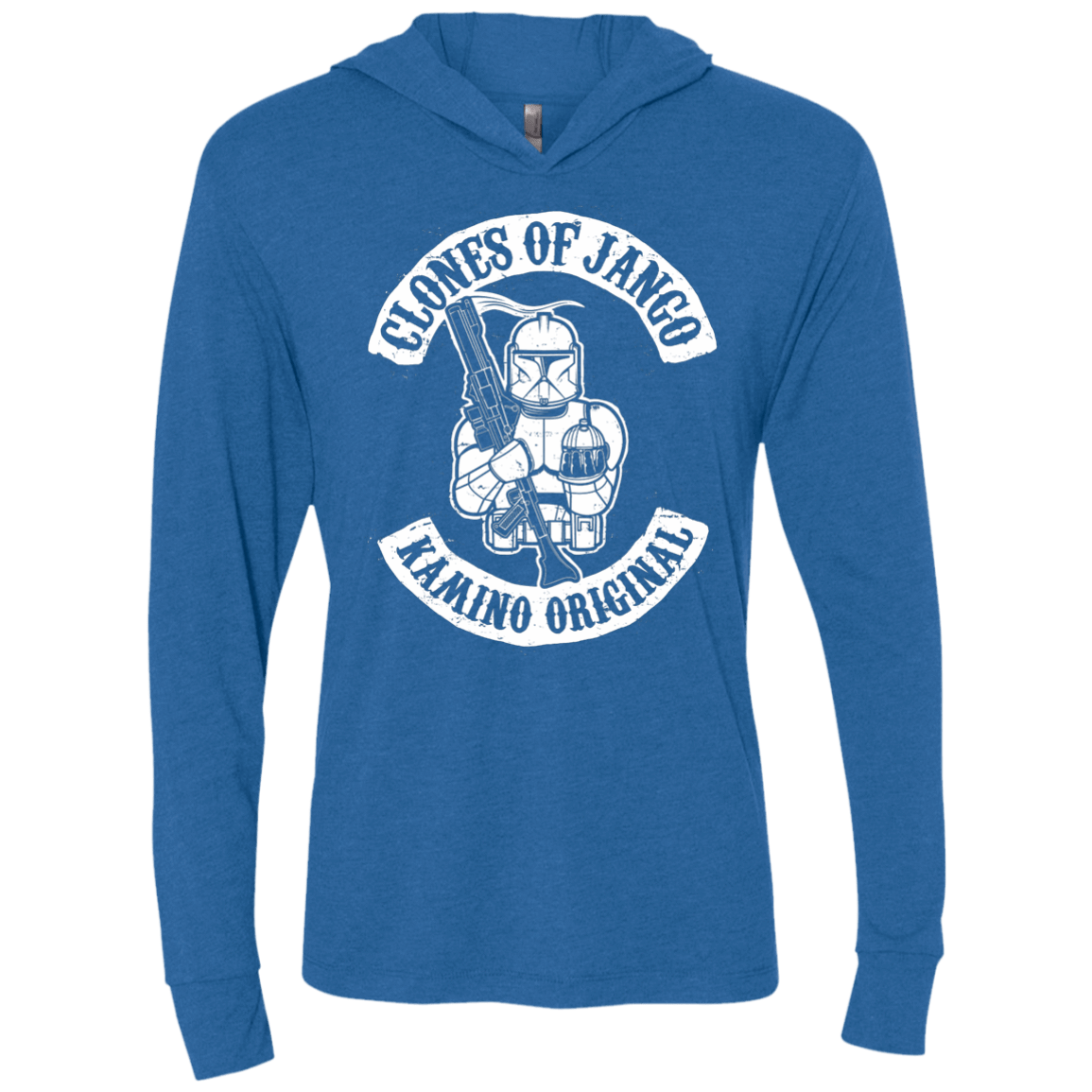 T-Shirts Vintage Royal / X-Small Clones of Jango Triblend Long Sleeve Hoodie Tee