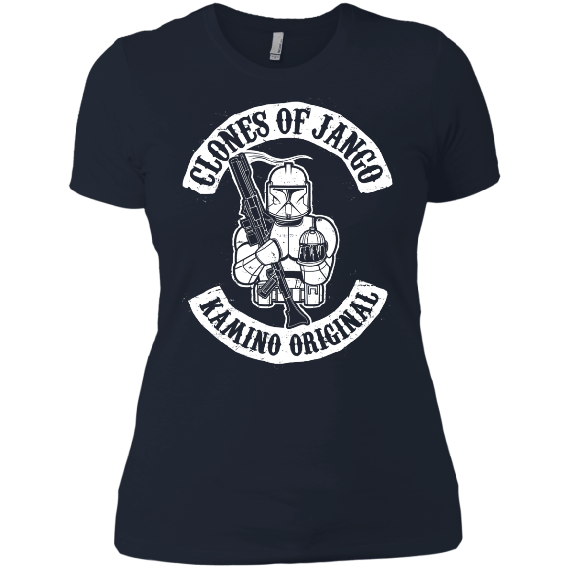T-Shirts Midnight Navy / X-Small Clones of Jango Women's Premium T-Shirt