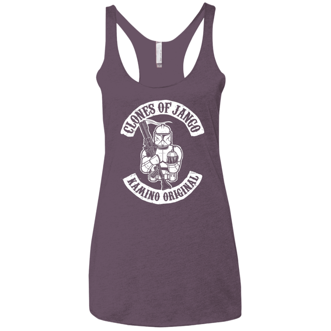 T-Shirts Vintage Purple / X-Small Clones of Jango Women's Triblend Racerback Tank