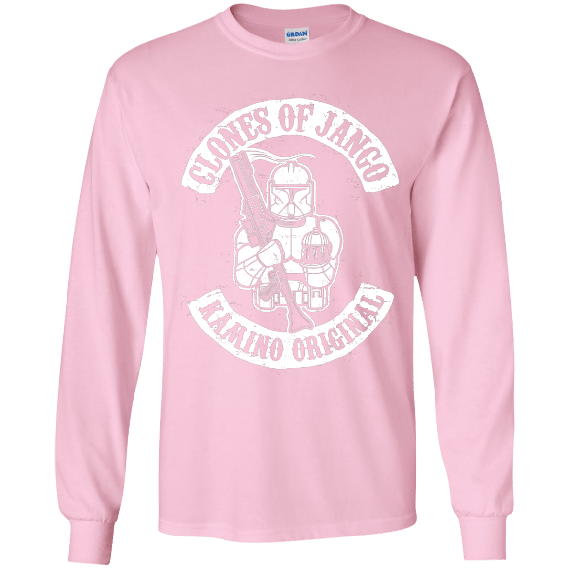T-Shirts Light Pink / YS Clones of Jango Youth Long Sleeve T-Shirt