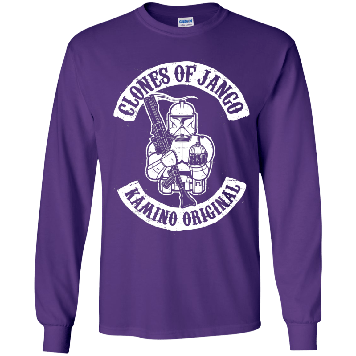 T-Shirts Purple / YS Clones of Jango Youth Long Sleeve T-Shirt