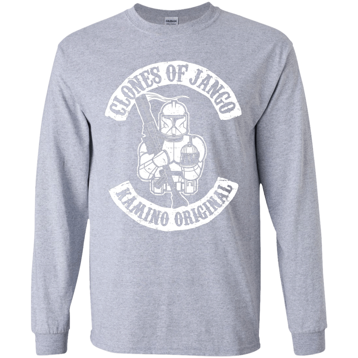 T-Shirts Sport Grey / YS Clones of Jango Youth Long Sleeve T-Shirt