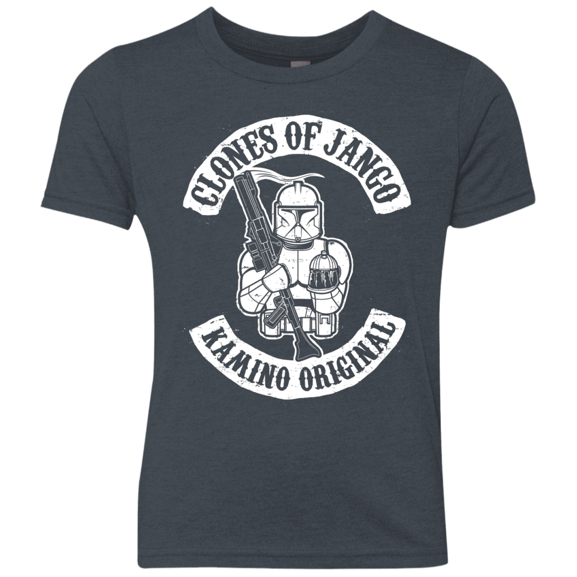 T-Shirts Vintage Navy / YXS Clones of Jango Youth Triblend T-Shirt