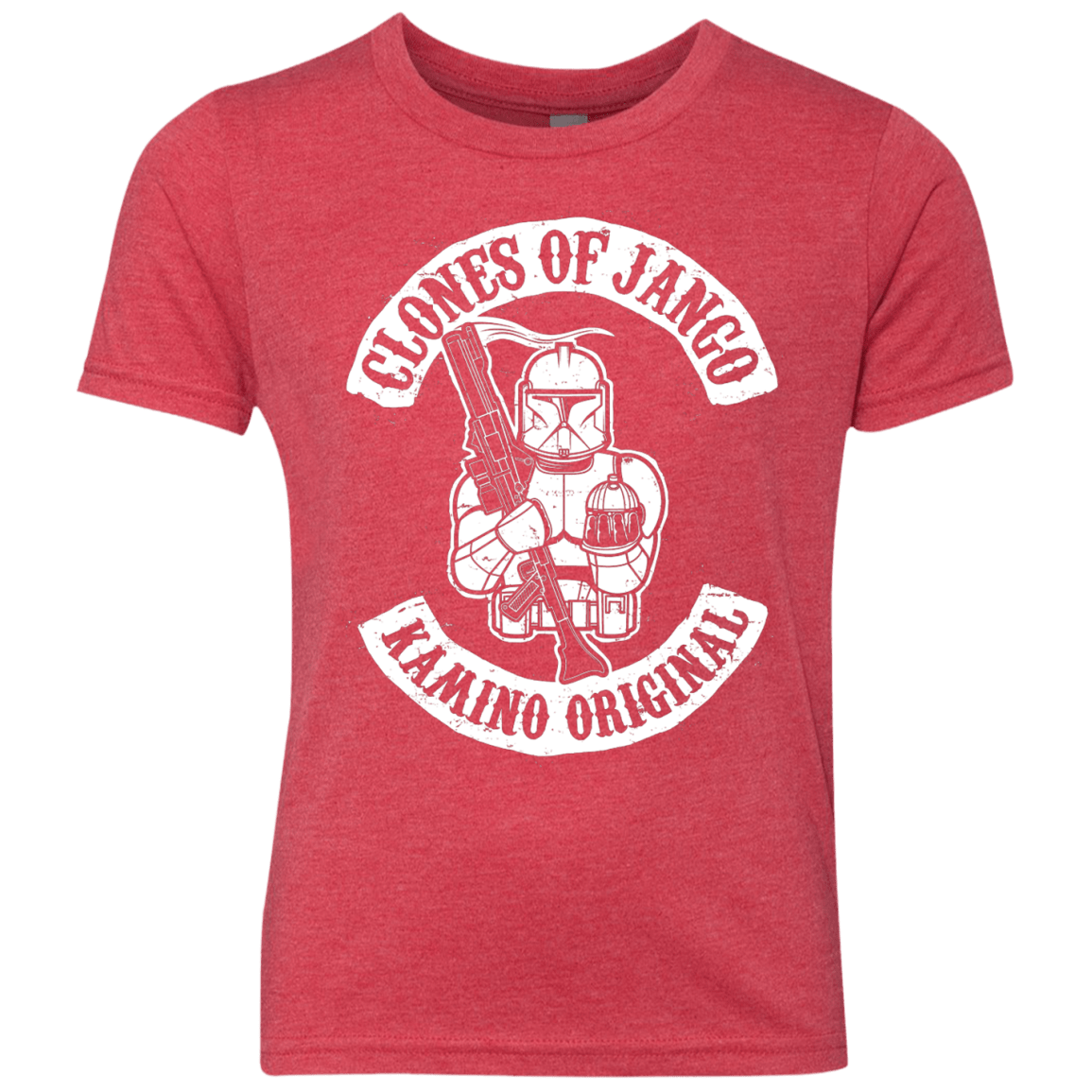 T-Shirts Vintage Red / YXS Clones of Jango Youth Triblend T-Shirt