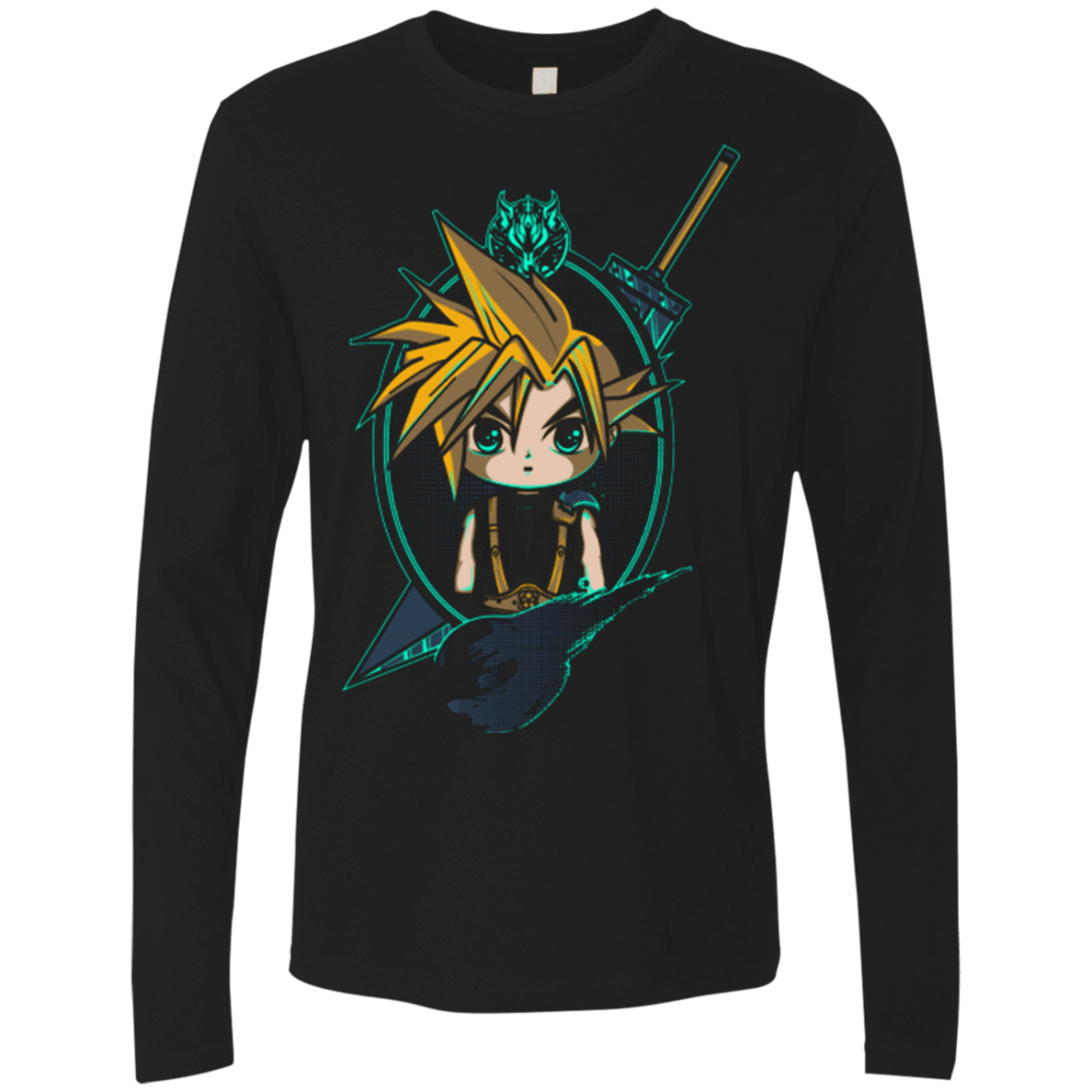 T-Shirts Black / Small Cloud Portrait Men's Premium Long Sleeve