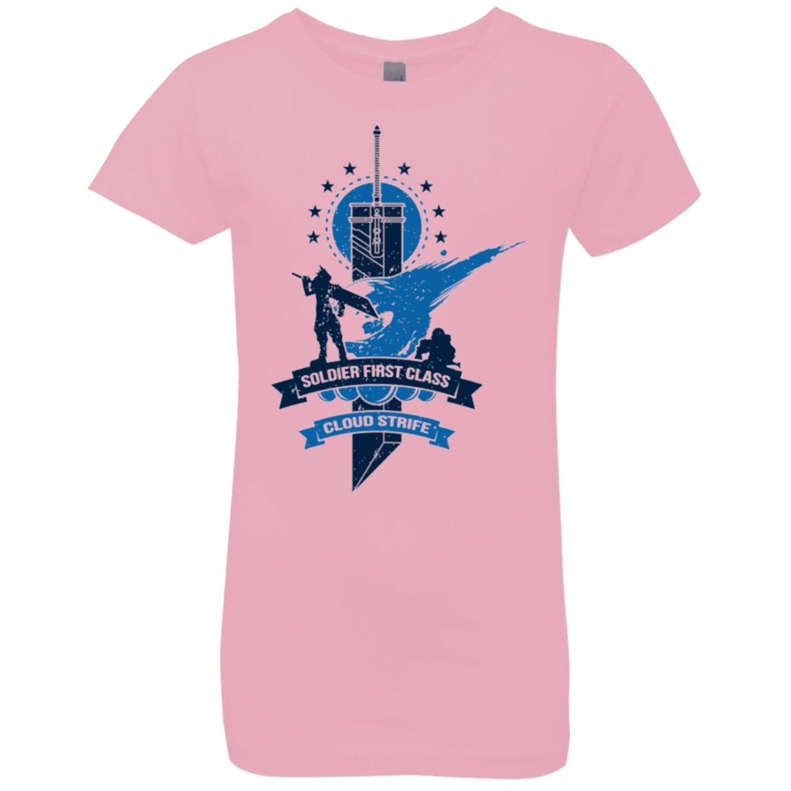 T-Shirts Light Pink / YXS Cloud Strife White Girls Premium T-Shirt