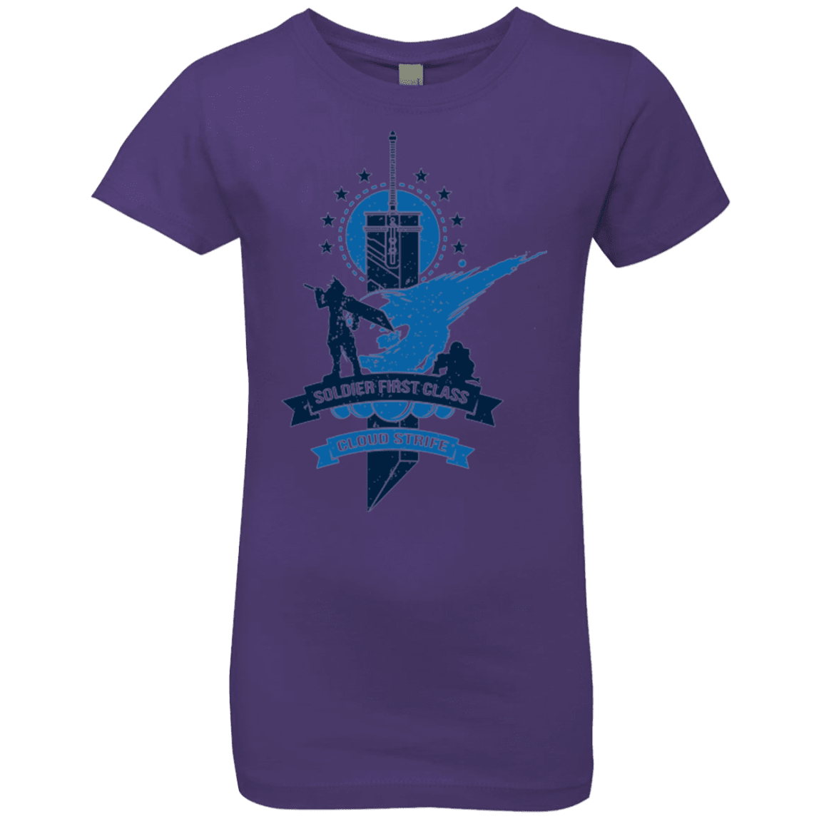 T-Shirts Purple Rush / YXS Cloud Strife White Girls Premium T-Shirt