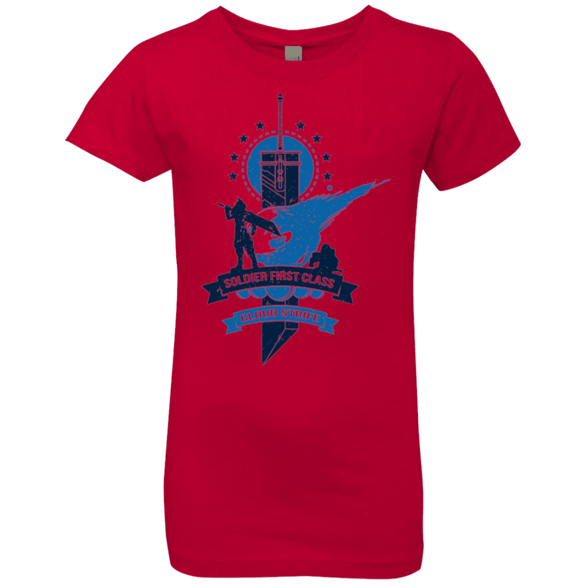 T-Shirts Red / YXS Cloud Strife White Girls Premium T-Shirt