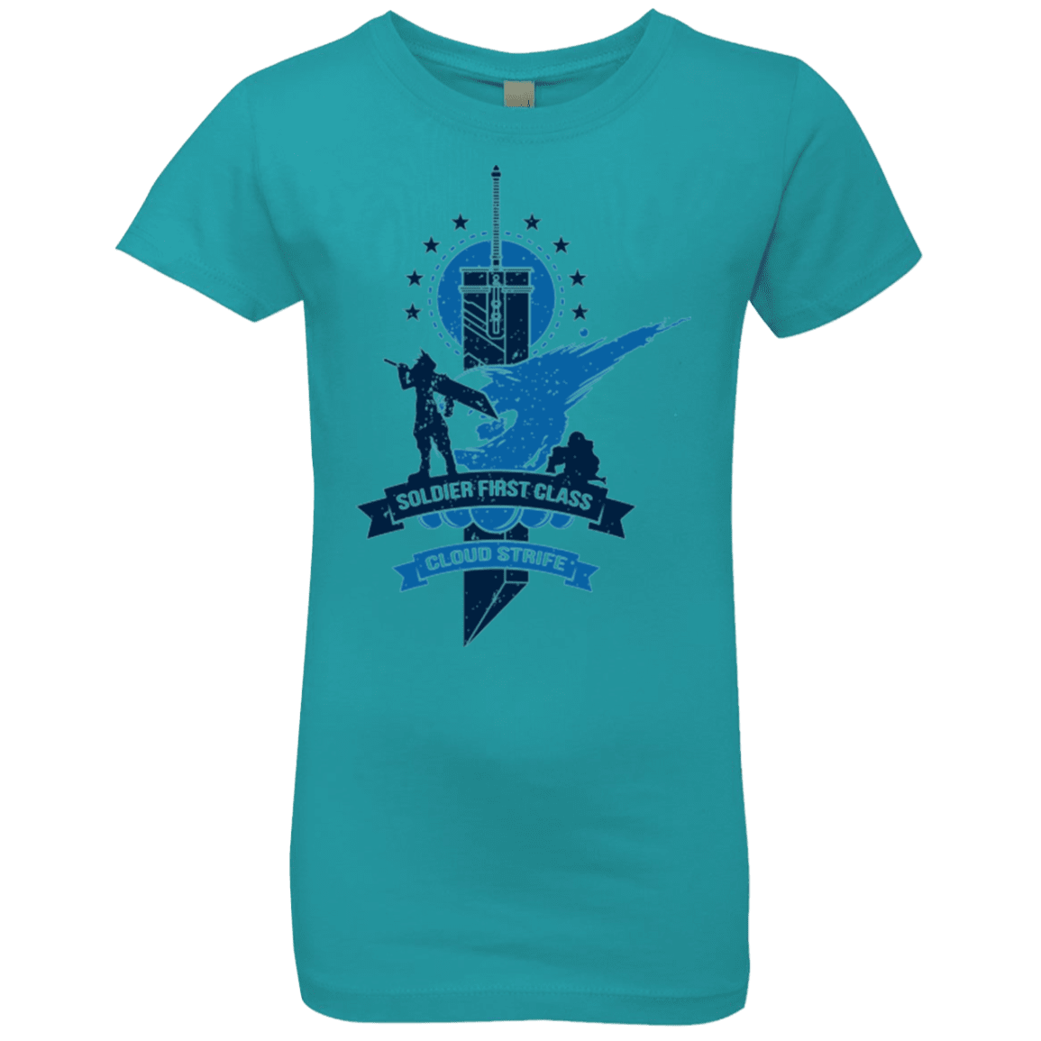 T-Shirts Tahiti Blue / YXS Cloud Strife White Girls Premium T-Shirt