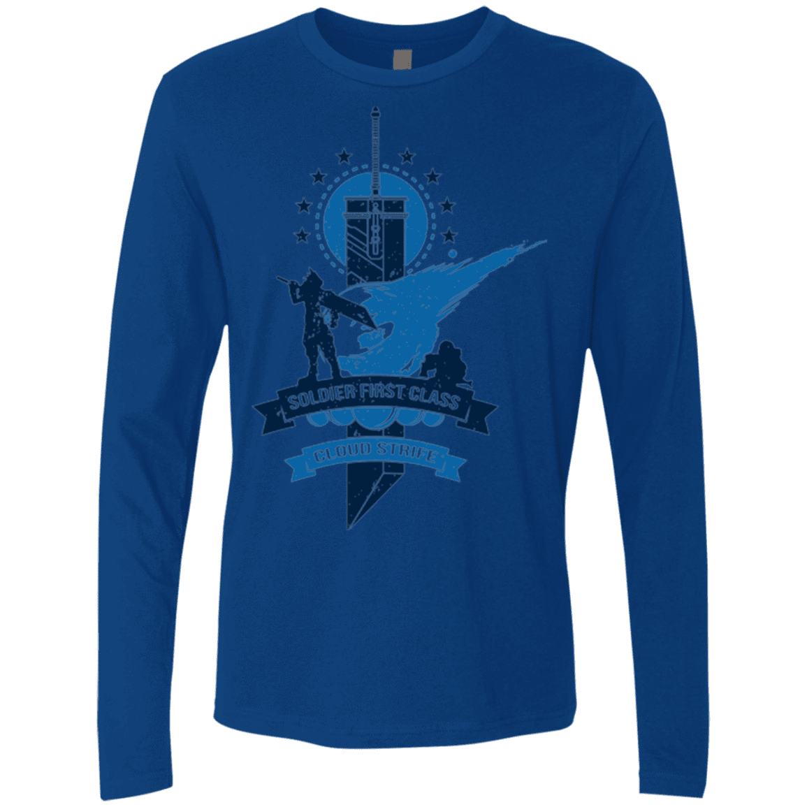 T-Shirts Royal / Small Cloud Strife White Men's Premium Long Sleeve