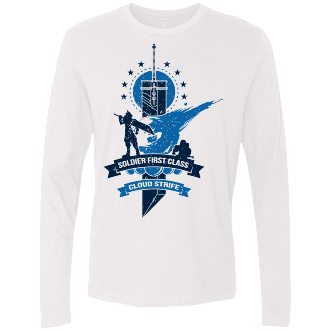 T-Shirts White / Small Cloud Strife White Men's Premium Long Sleeve
