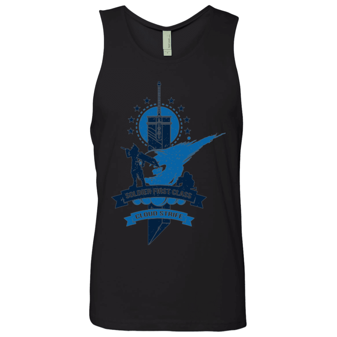 T-Shirts Black / Small Cloud Strife White Men's Premium Tank Top