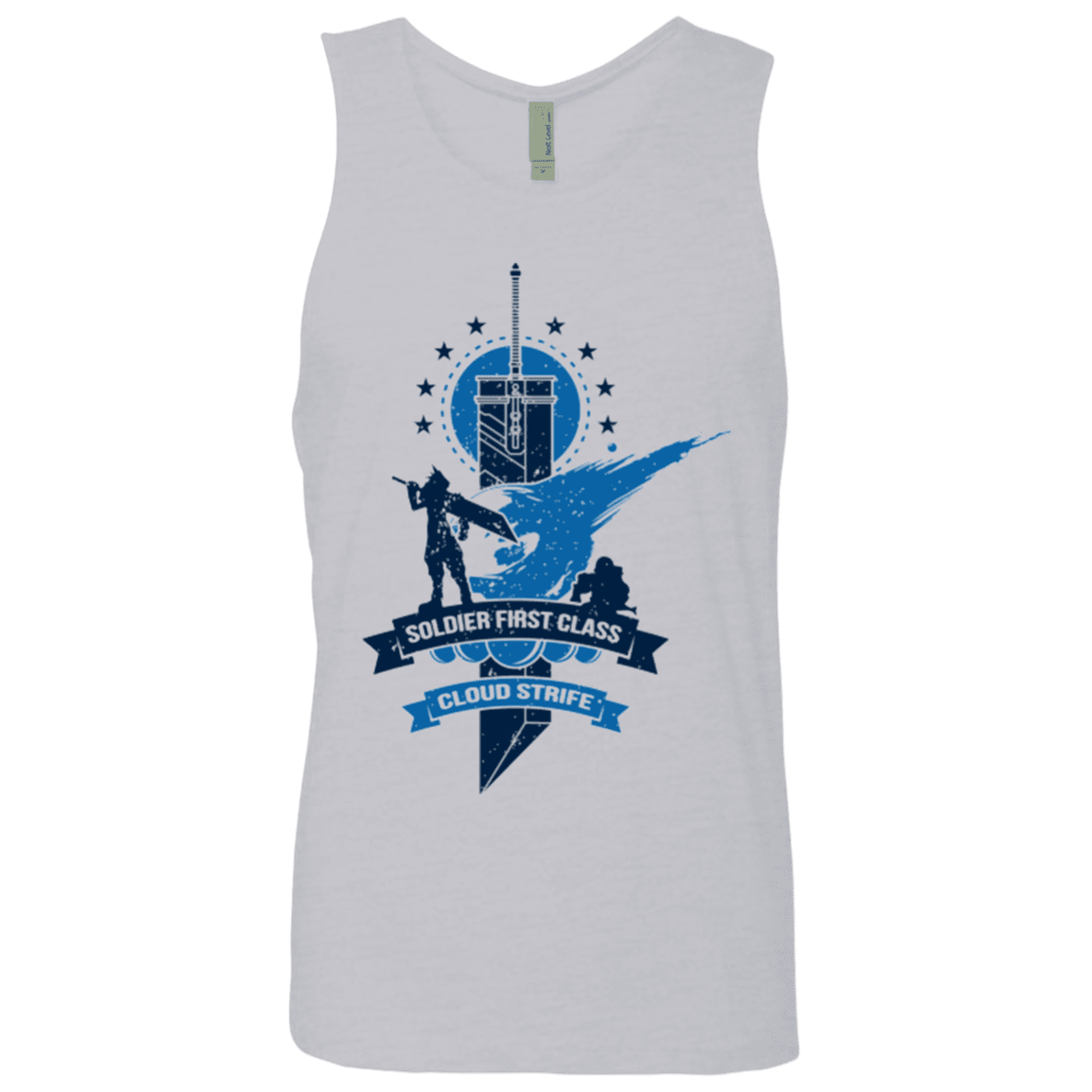 T-Shirts Heather Grey / Small Cloud Strife White Men's Premium Tank Top