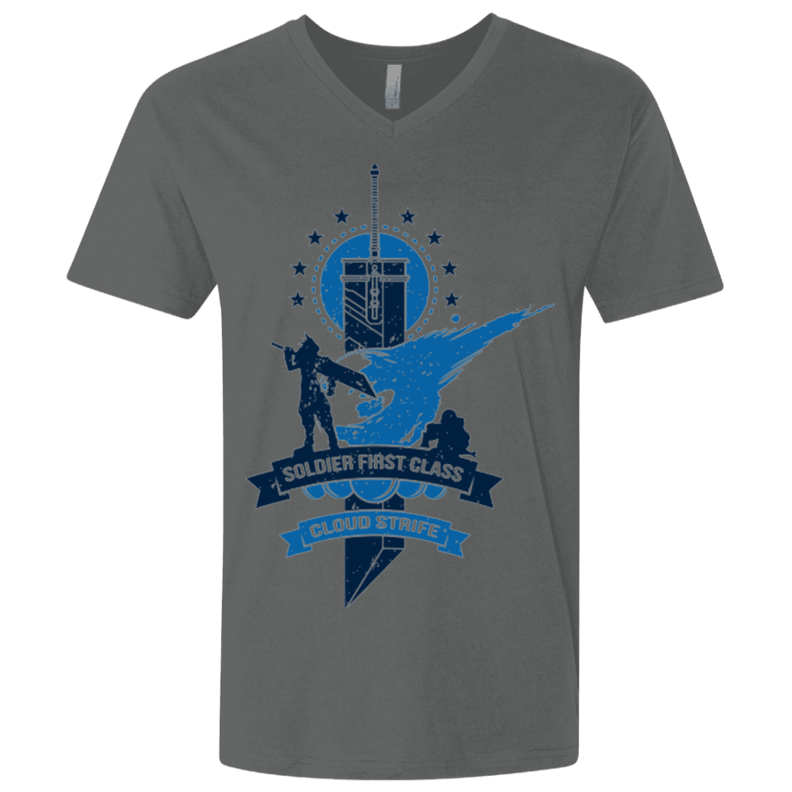 T-Shirts Heavy Metal / X-Small Cloud Strife White Men's Premium V-Neck