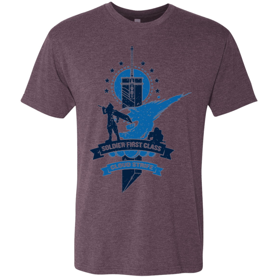 T-Shirts Vintage Purple / Small Cloud Strife White Men's Triblend T-Shirt