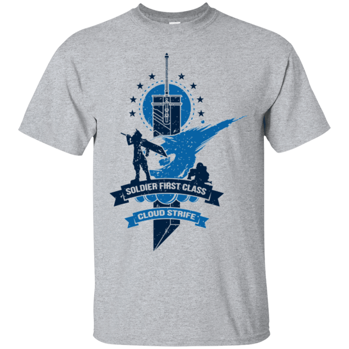 T-Shirts Sport Grey / Small Cloud Strife White T-Shirt