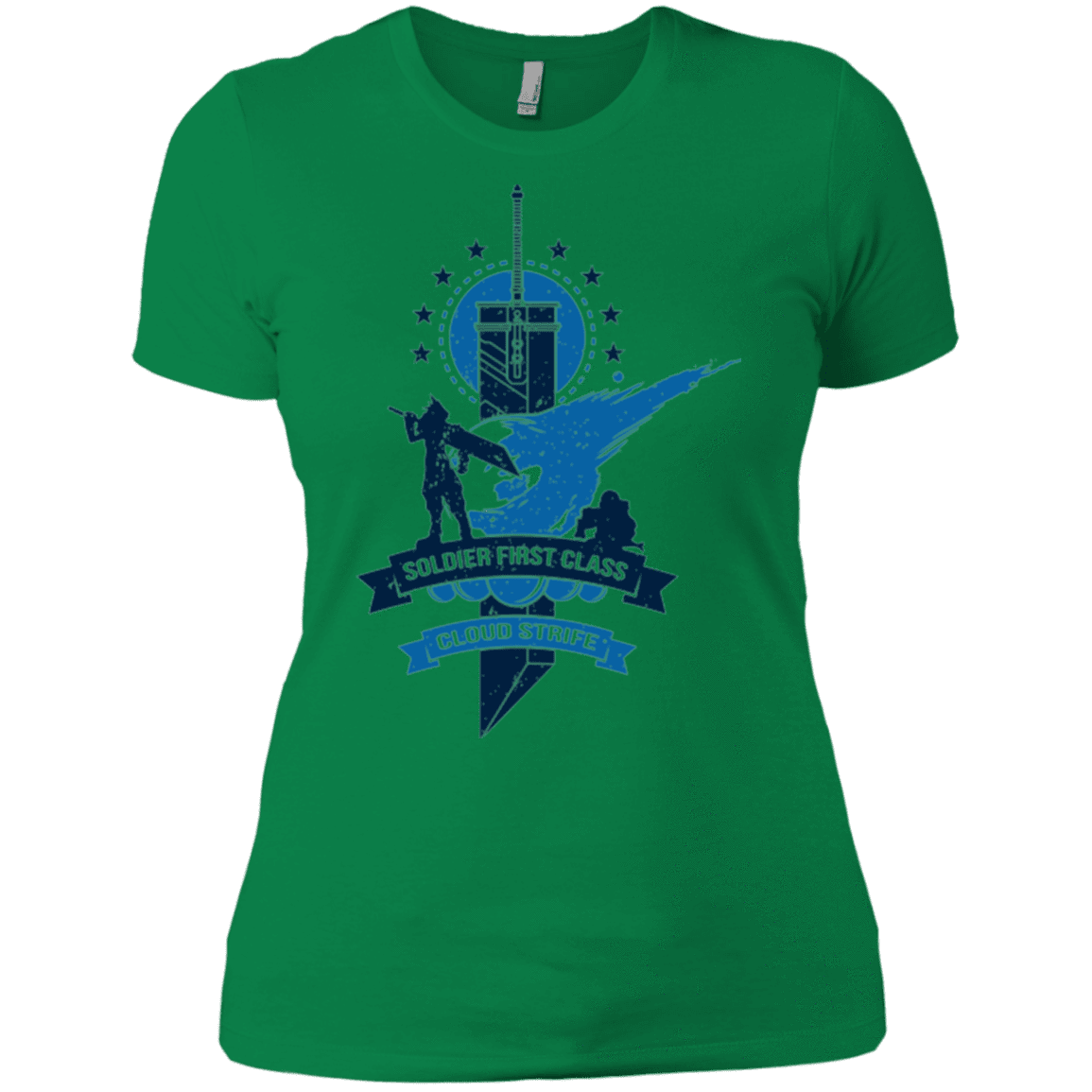 T-Shirts Kelly Green / X-Small Cloud Strife White Women's Premium T-Shirt