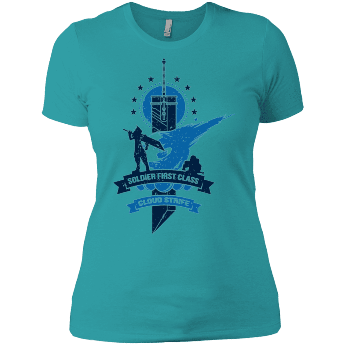 T-Shirts Tahiti Blue / X-Small Cloud Strife White Women's Premium T-Shirt