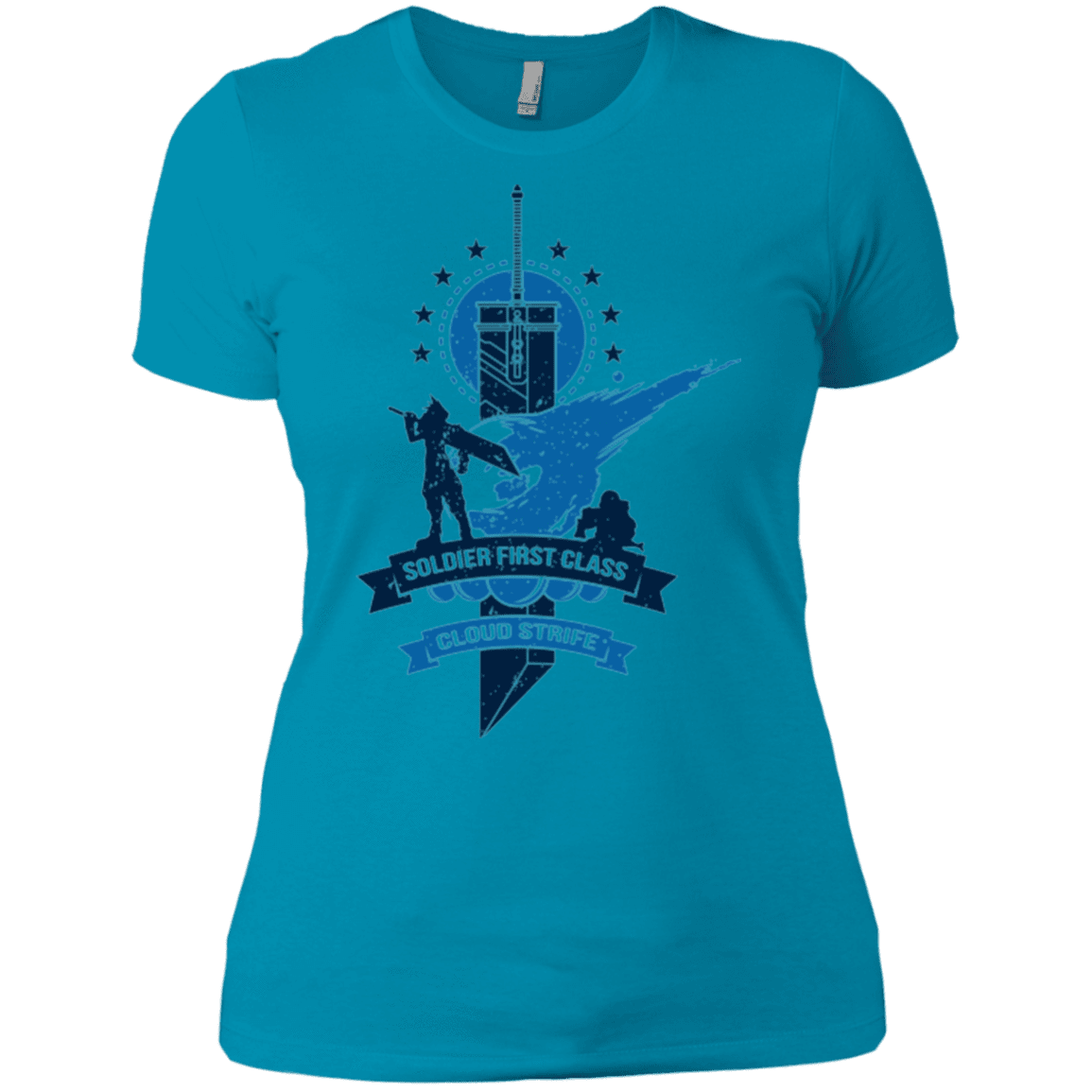 T-Shirts Turquoise / X-Small Cloud Strife White Women's Premium T-Shirt