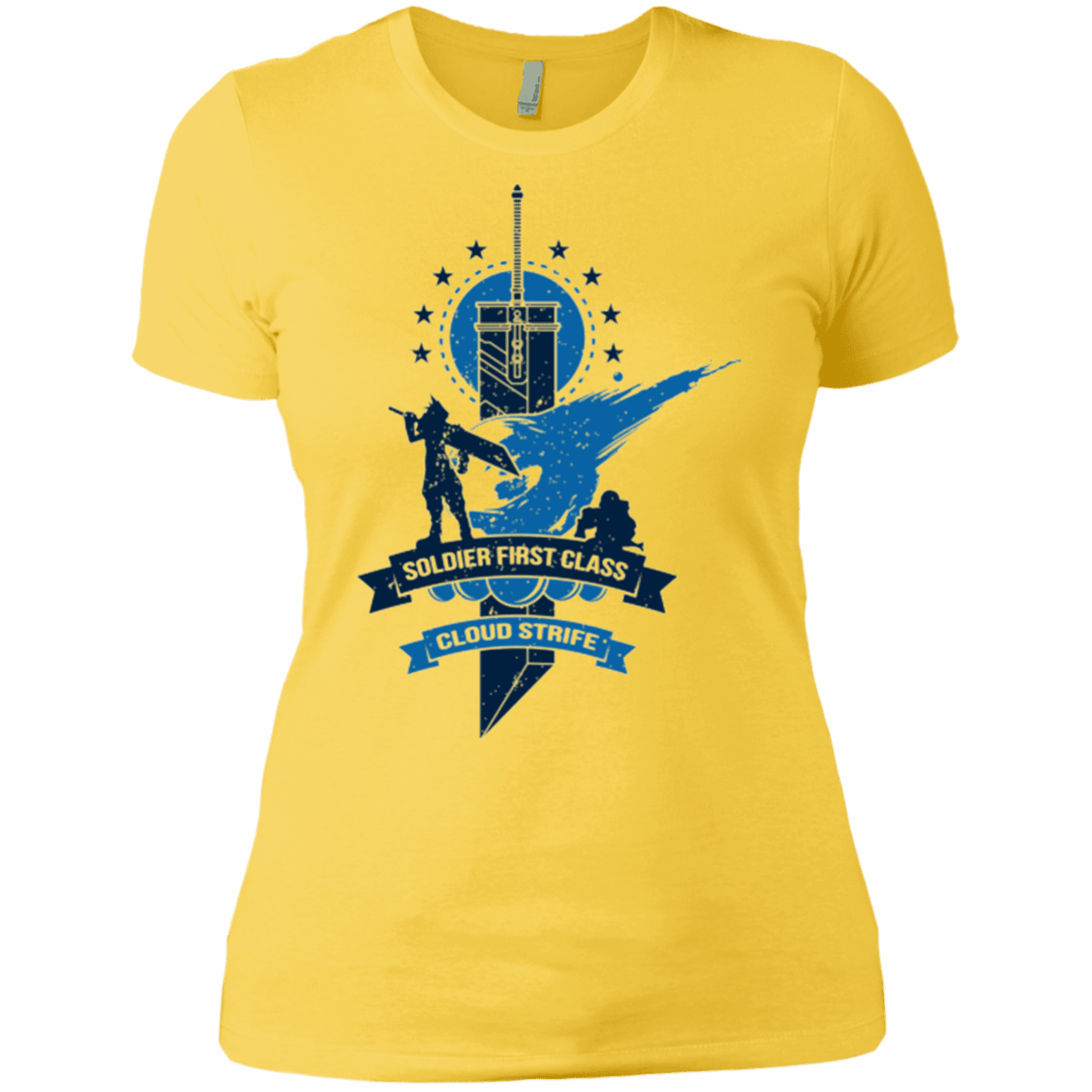 T-Shirts Vibrant Yellow / X-Small Cloud Strife White Women's Premium T-Shirt