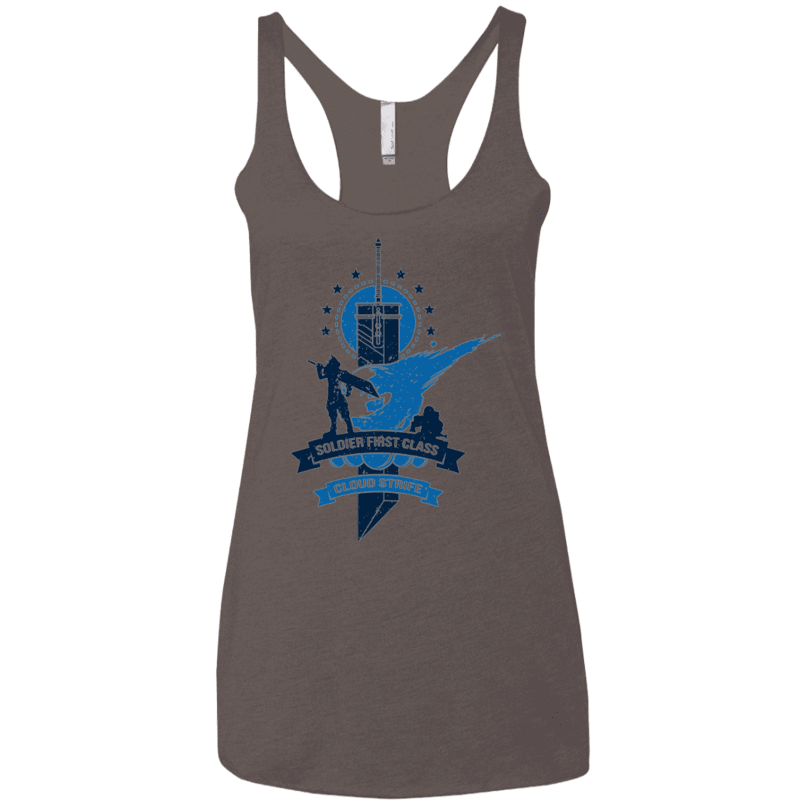 T-Shirts Macchiato / X-Small Cloud Strife White Women's Triblend Racerback Tank