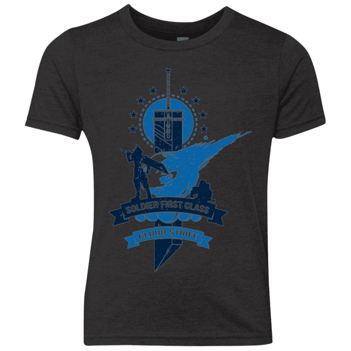 T-Shirts Vintage Black / YXS Cloud Strife White Youth Triblend T-Shirt