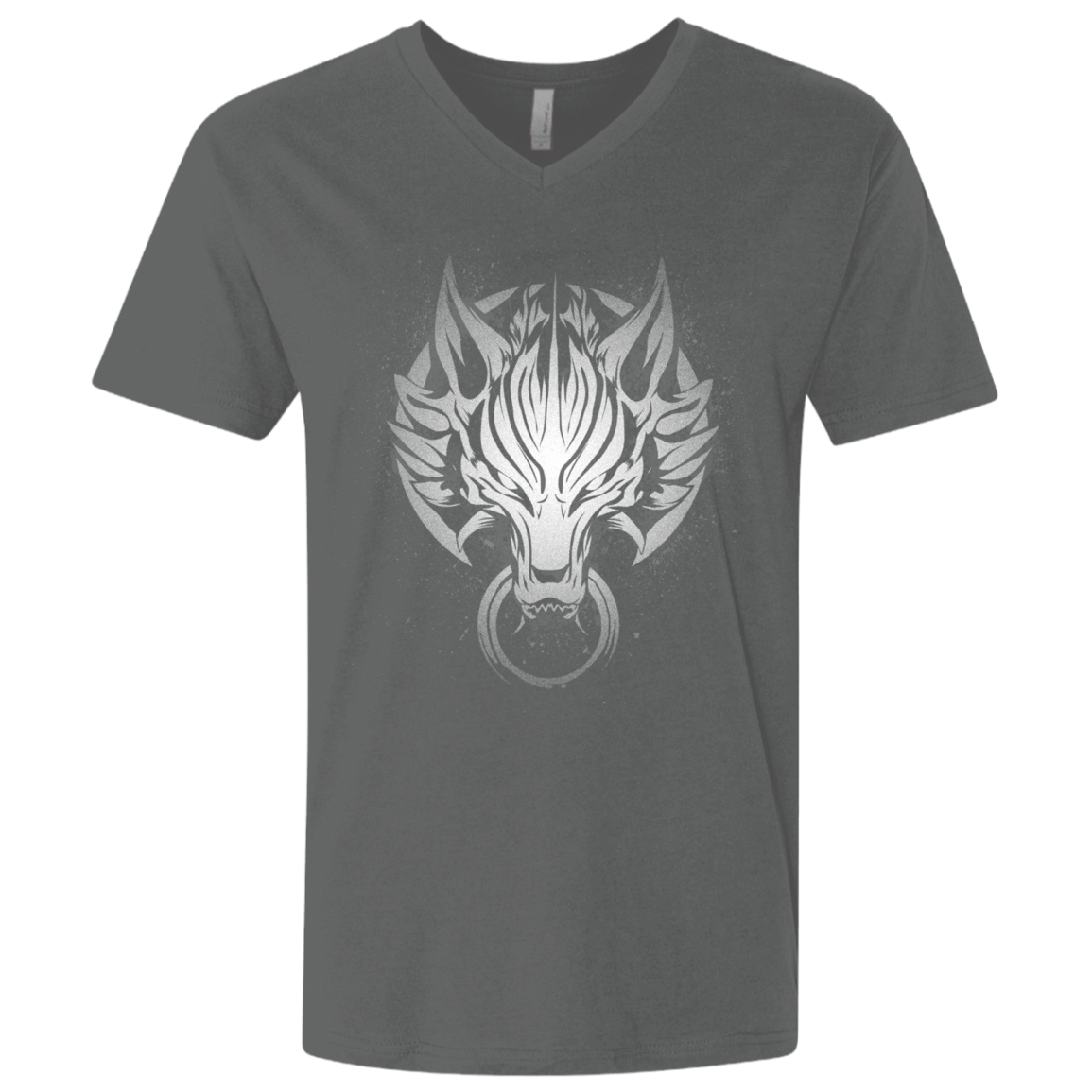 T-Shirts Heavy Metal / X-Small Cloudy Wolf Men's Premium V-Neck