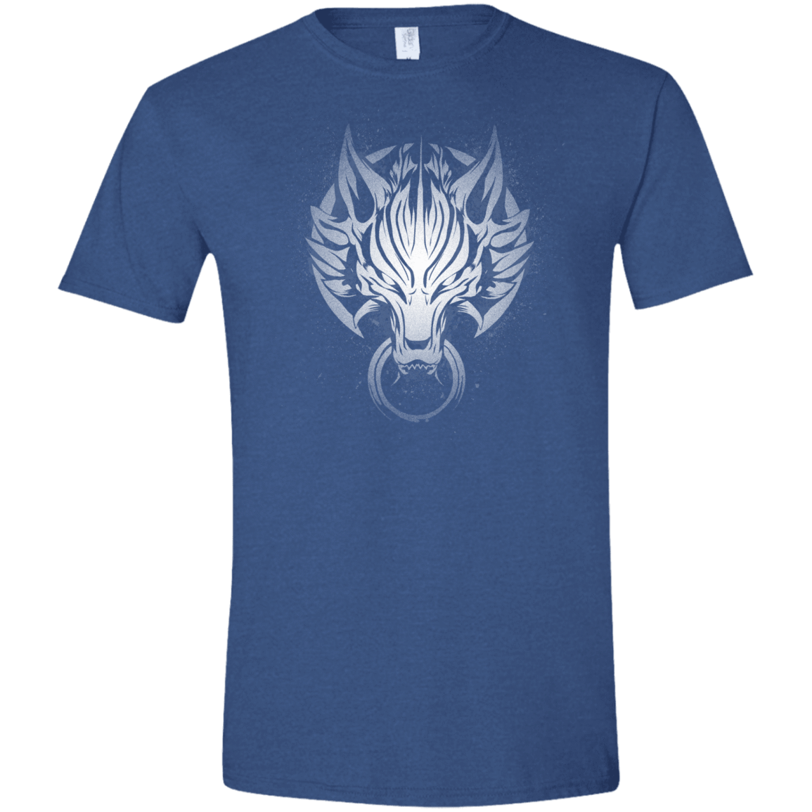 T-Shirts Heather Royal / X-Small Cloudy Wolf Men's Semi-Fitted Softstyle