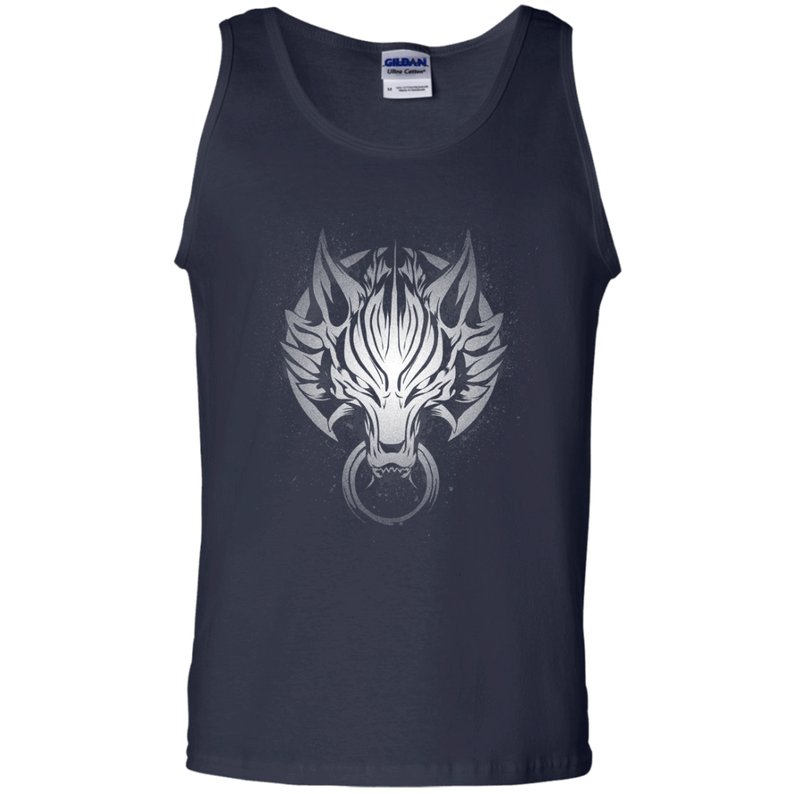 T-Shirts Navy / S Cloudy Wolf Men's Tank Top