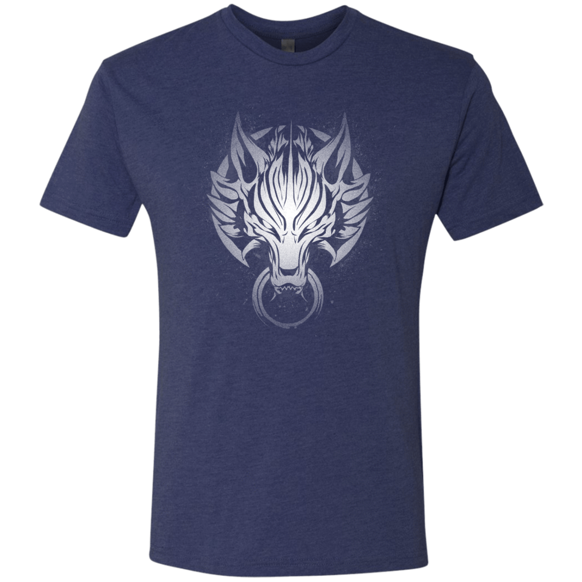 T-Shirts Vintage Navy / S Cloudy Wolf Men's Triblend T-Shirt