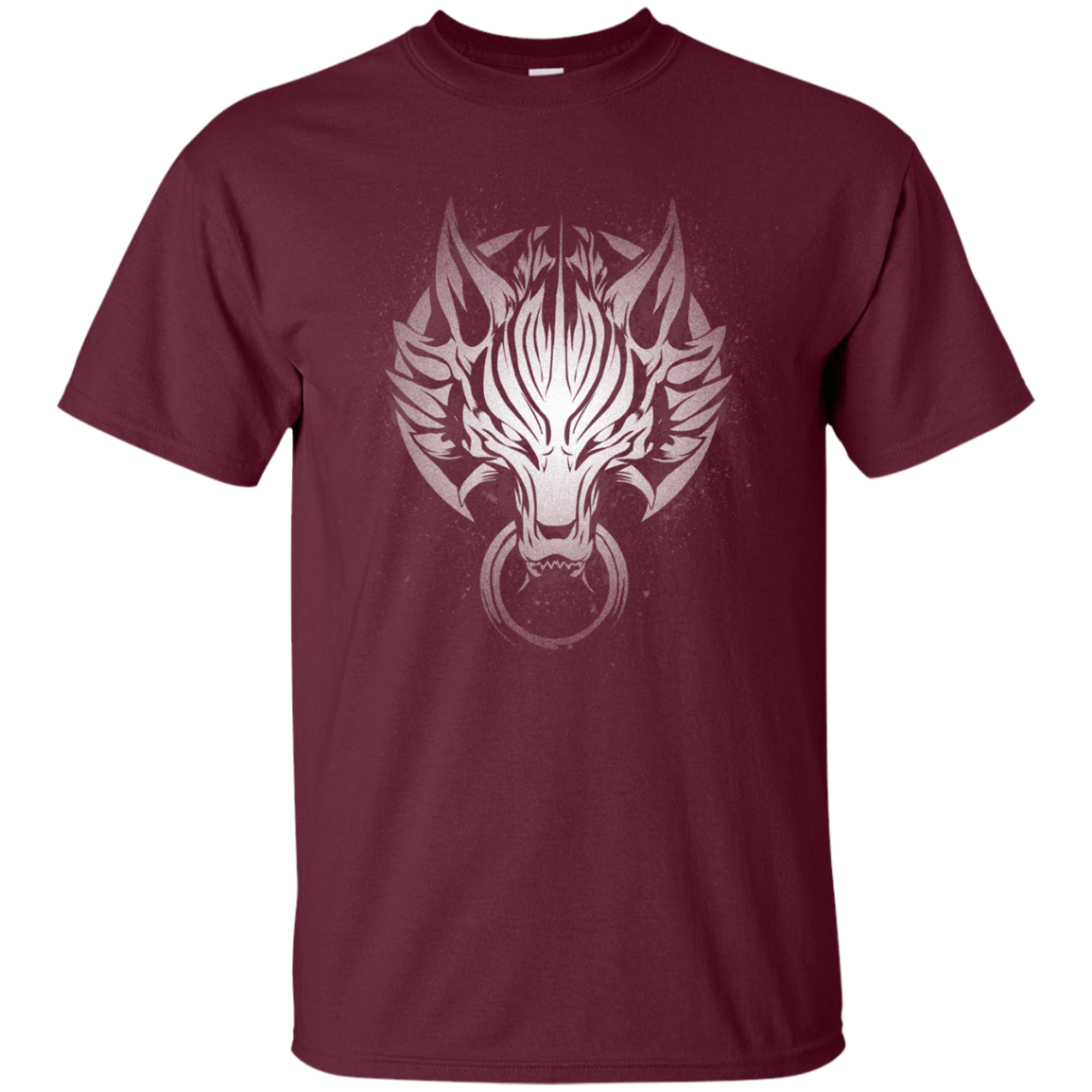T-Shirts Maroon / S Cloudy Wolf T-Shirt