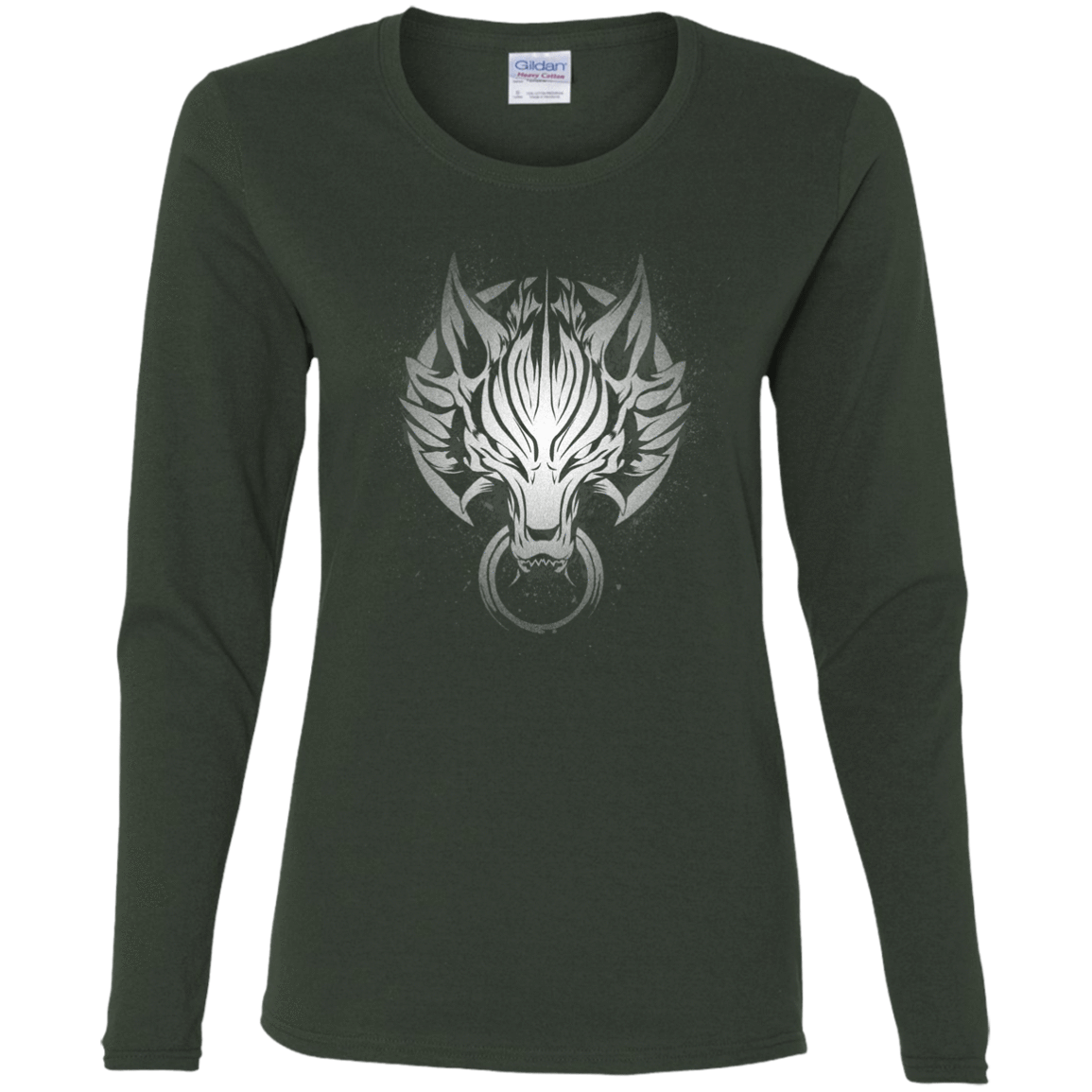 T-Shirts Forest / S Cloudy Wolf Women's Long Sleeve T-Shirt