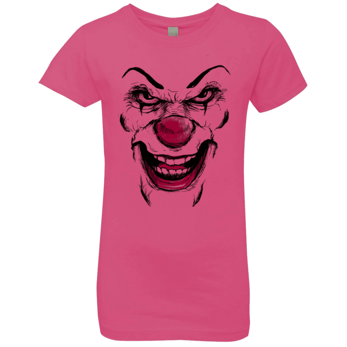 T-Shirts Hot Pink / YXS Clown Face Girls Premium T-Shirt