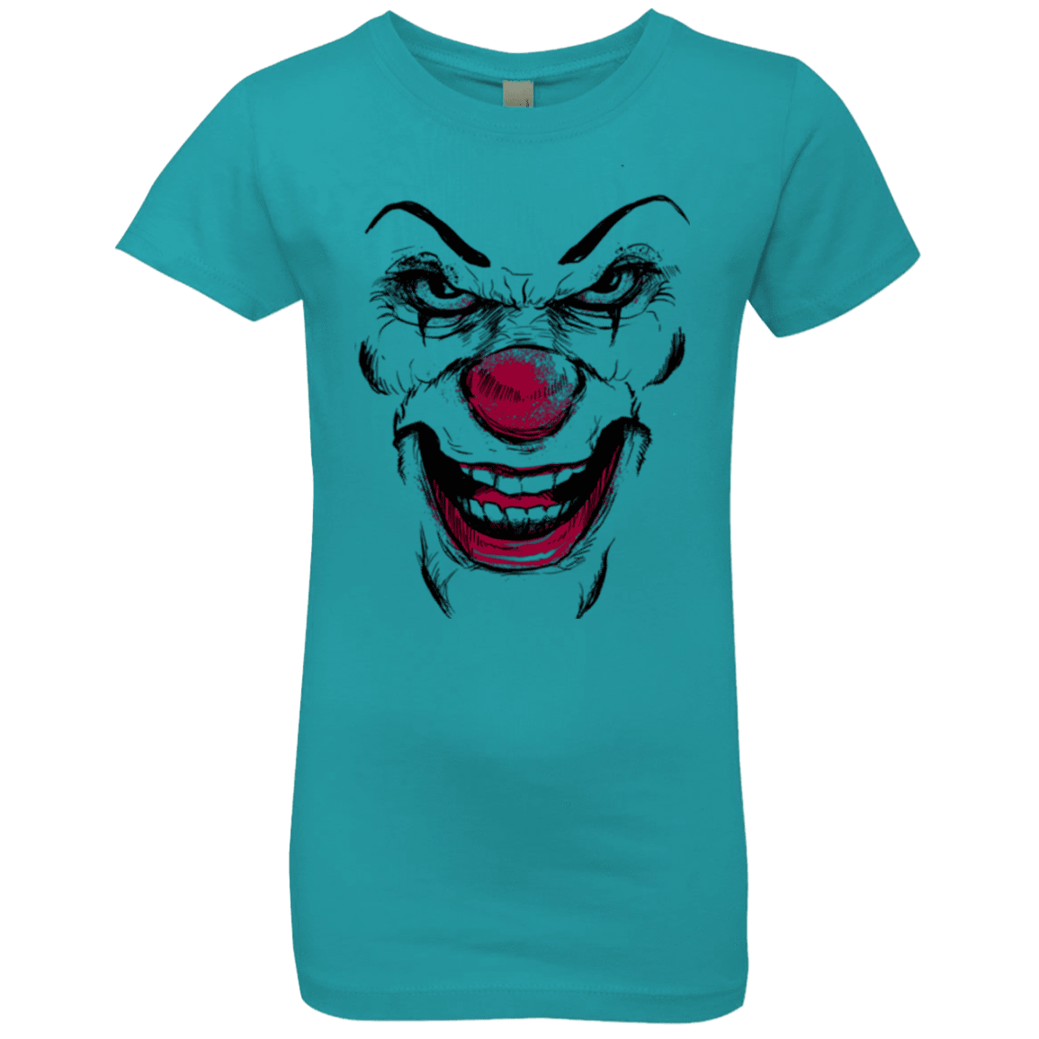 T-Shirts Tahiti Blue / YXS Clown Face Girls Premium T-Shirt