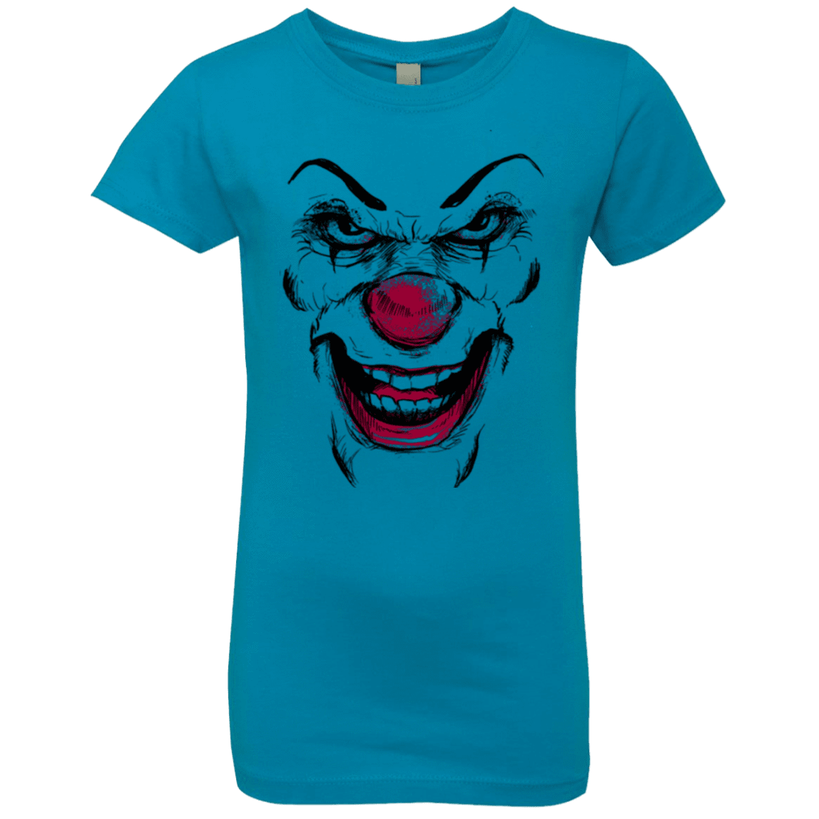 T-Shirts Turquoise / YXS Clown Face Girls Premium T-Shirt
