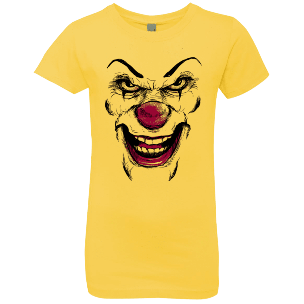 T-Shirts Vibrant Yellow / YXS Clown Face Girls Premium T-Shirt