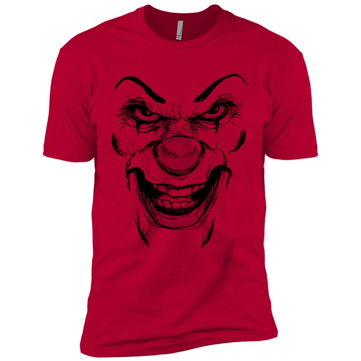 T-Shirts Red / X-Small Clown Face Men's Premium T-Shirt