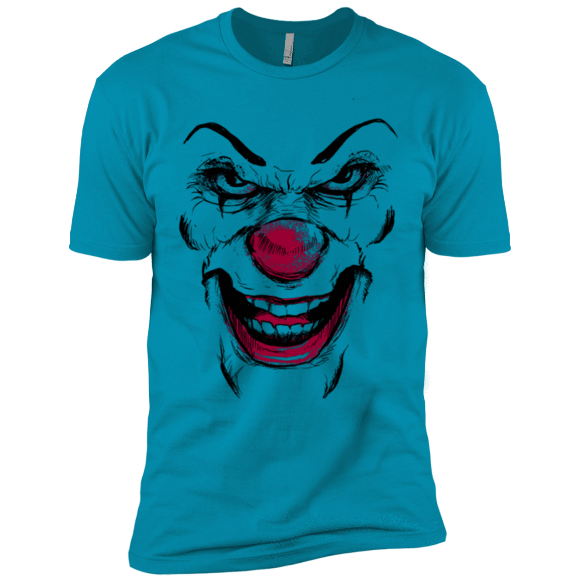 T-Shirts Turquoise / X-Small Clown Face Men's Premium T-Shirt