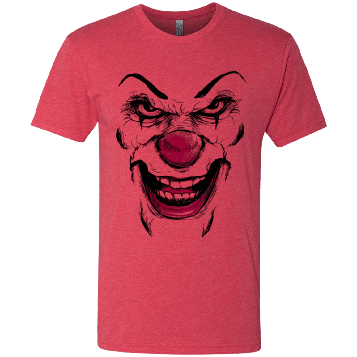 T-Shirts Vintage Red / Small Clown Face Men's Triblend T-Shirt