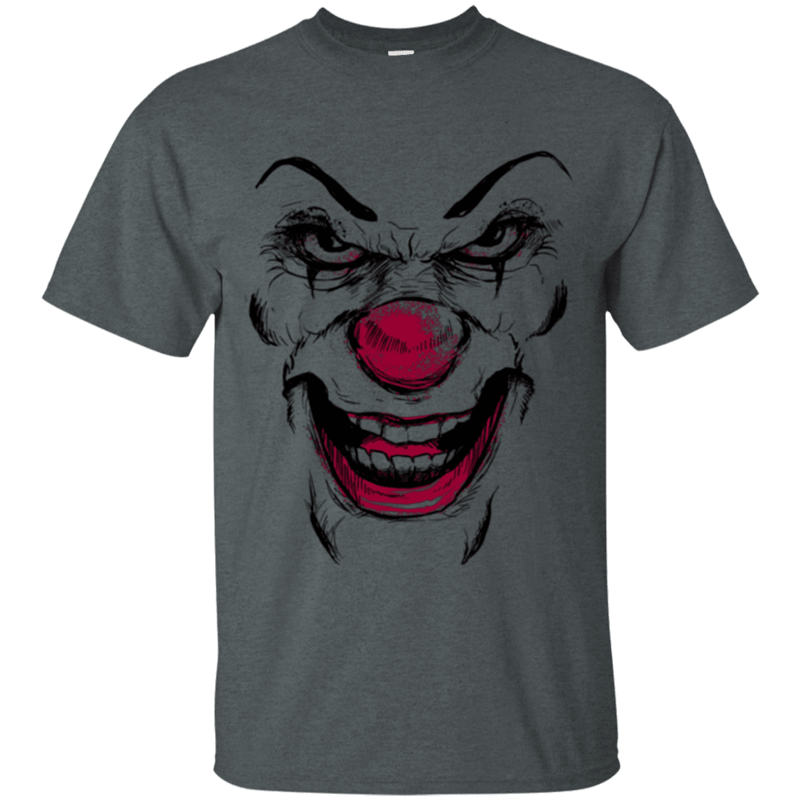 T-Shirts Dark Heather / Small Clown Face T-Shirt