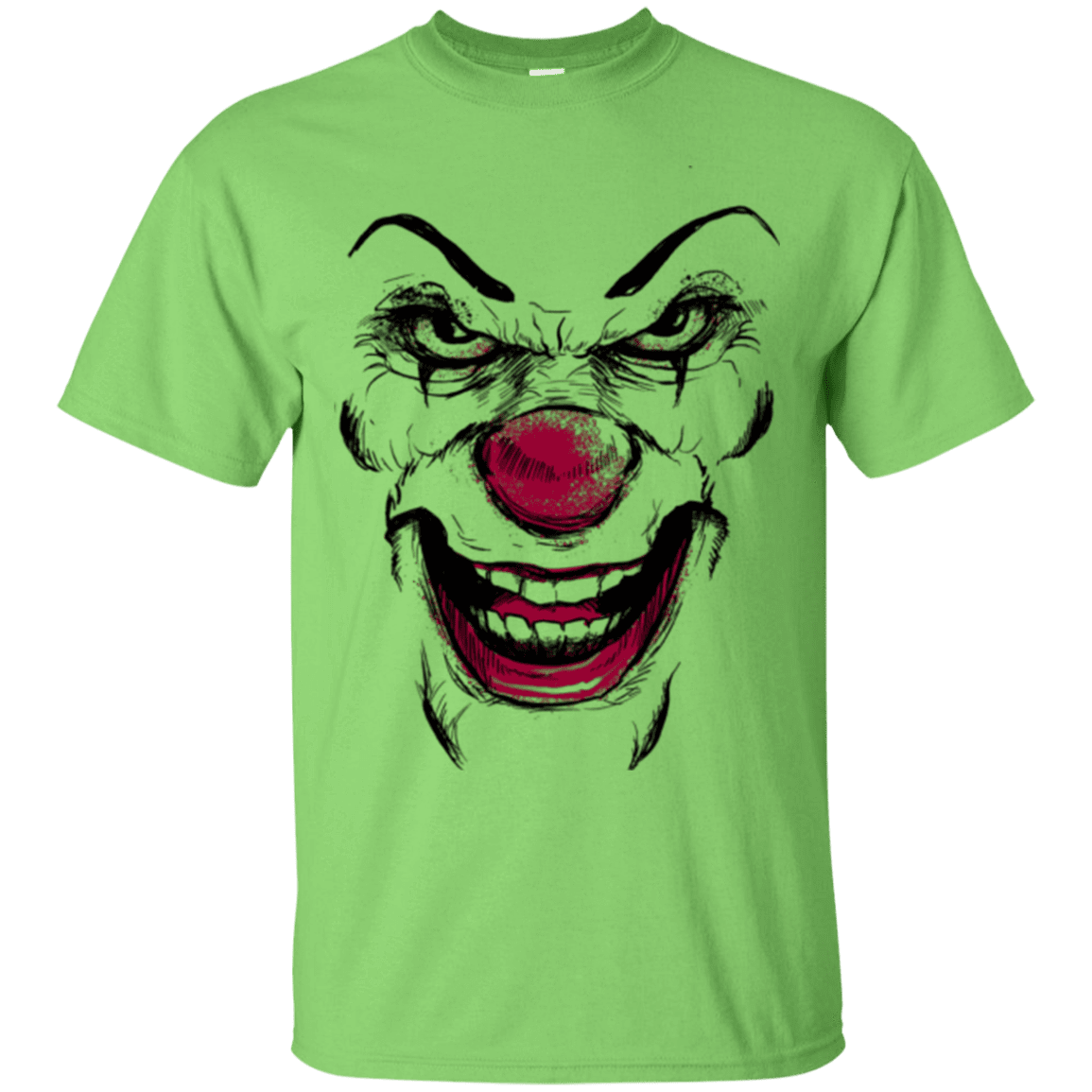 T-Shirts Lime / Small Clown Face T-Shirt