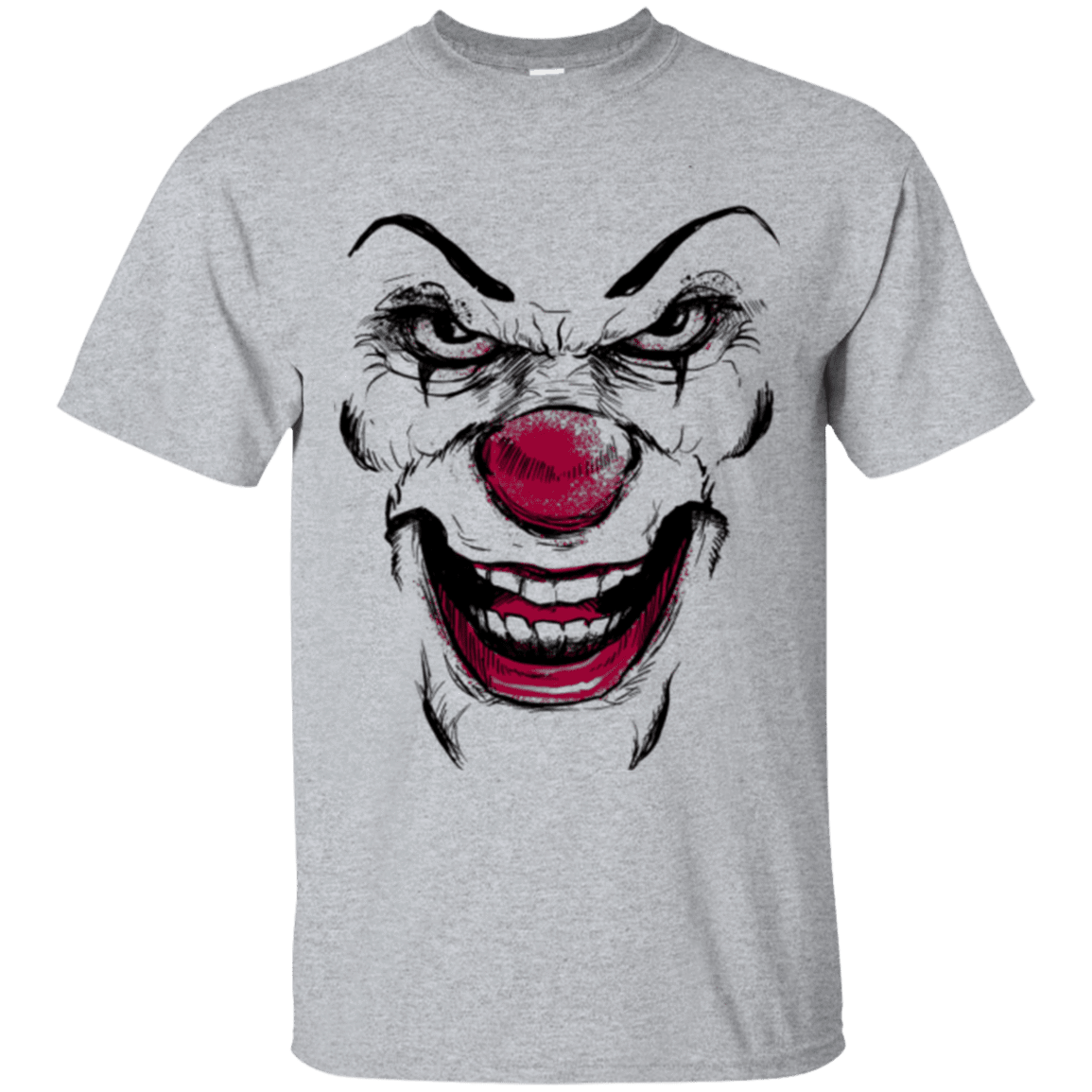 T-Shirts Sport Grey / Small Clown Face T-Shirt