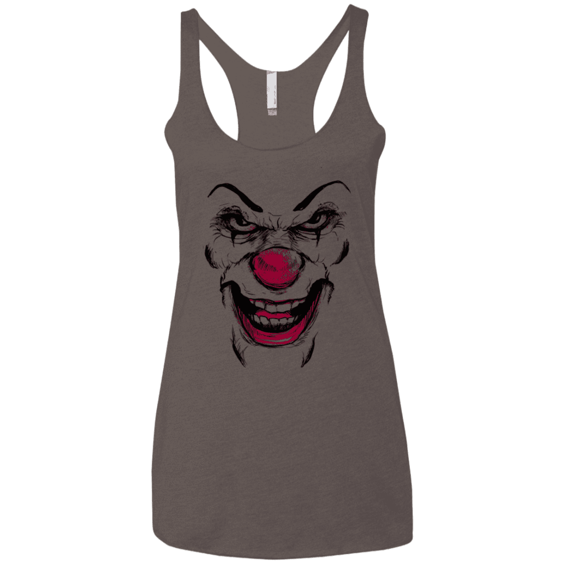 T-Shirts Macchiato / X-Small Clown Face Women's Triblend Racerback Tank